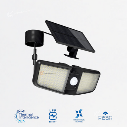 LED Luminaria Deco Solar de Pared RW20, 3000K, IP65, Ref RW20, Marca Royal Lighting (S)