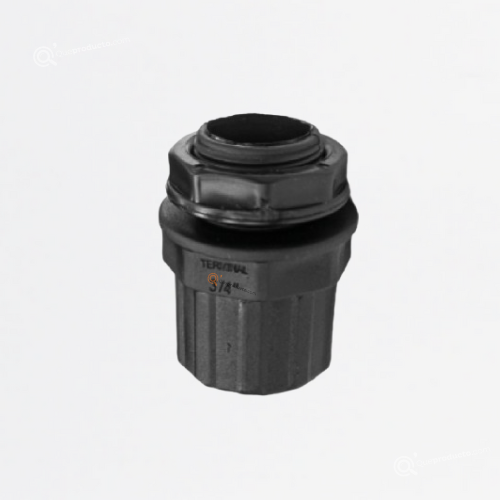 Terminal Negro 1" Para Coraza, EmpaqueX25, Ref TERMINAL 1 IN, Marca Adler (Bajo Pedido)