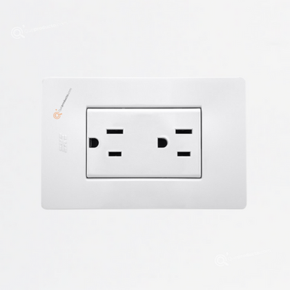 Toma Doble Americana 2p/tierra, 15A 110-150V, Ref 14066N, Marca SOLAIO-EXE (O)