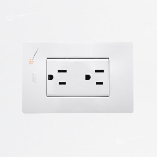 Toma Doble Americana 2p/tierra, 15A 110-150V, Ref 14066N, Marca SOLAIO-EXE (O)
