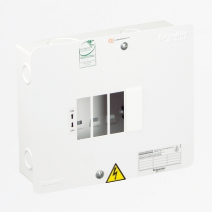 Tablero Enchufable Monofásico 120 V 4 circuitos VTQ 75A, Ref ZA000611010, Marca Schneider (O)