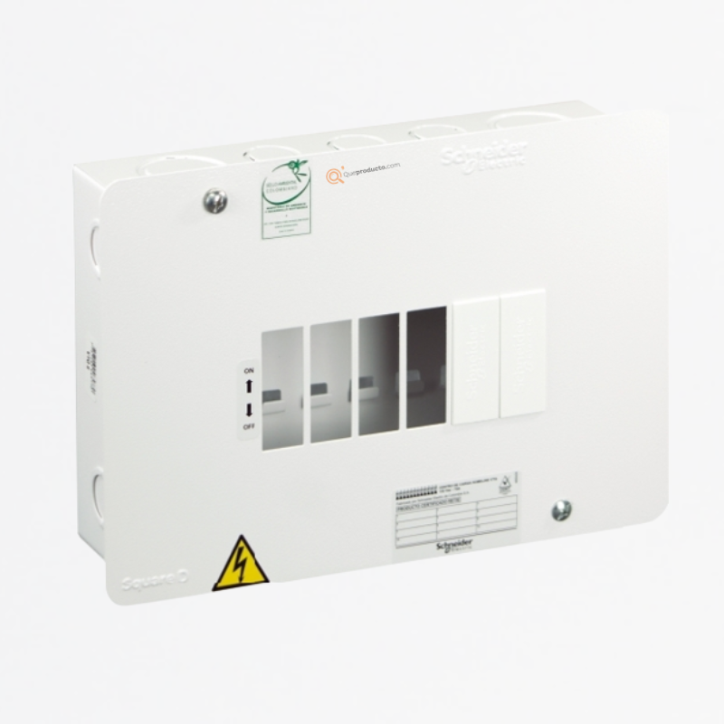 Tablero Enchufable Monofásico 120 V 6 circuitos VTQ 75A, Ref ZA000611015, Marca Schneider (O)