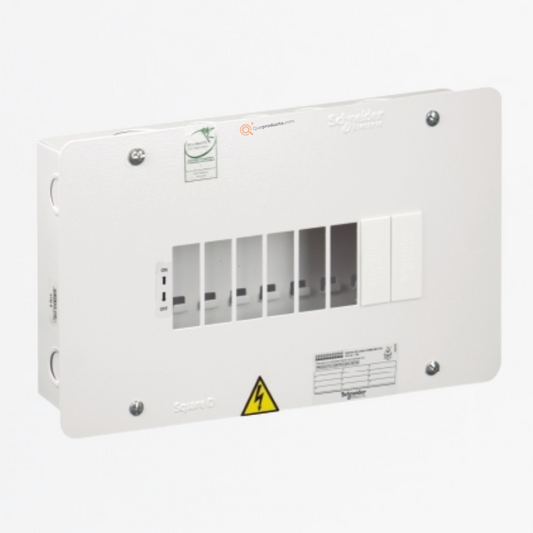 Tablero Enchufable Monofásico 120 V 8 circuitos VTQ 75A ZA000611020, Marca Schneider (Bajo Pedido)