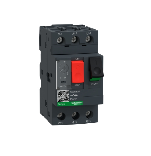 Guardamotor Termomagnético TeSys GV2 AC-3, 17-23A, 100kA, 3P3D, Ref GV2ME21, Marca Schneider (Bajo Pedido)