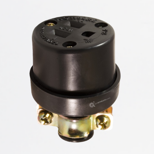 Toma Industrial 15A Con Polo a Tierra, 120-250V, IP20, Ref FT-3, Marca Kontiki (En Stock)
