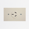 Toma 20 A Tripolar Marfil, 220V, Ref 0020T3, Marca EXE (O)