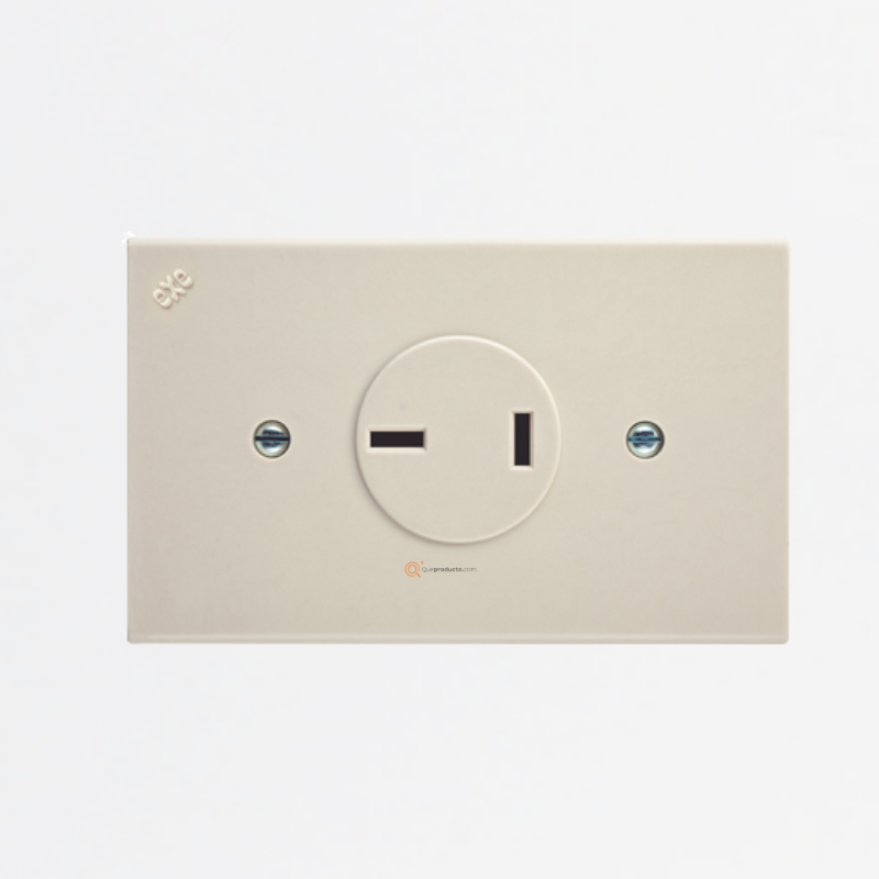 Toma 20 A Bipolar A Marfil, 220V, Ref 0020T, Marca EXE (O)