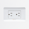 Toma Doble 2p/tierra 15A-10A, 110-220V, Ref 15066N, Marca DUOMO-EXE (S)
