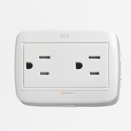 Toma Doble sobreponer 2p+tierra 6A, Ref DUE 12066N, Marca DUE-EXE (S)