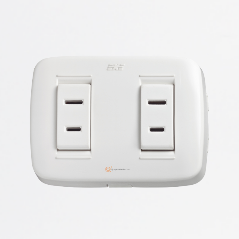 Toma Doble Americana sobreponer 6A, Ref DUE 12066, Marca DUE-EXE (S)