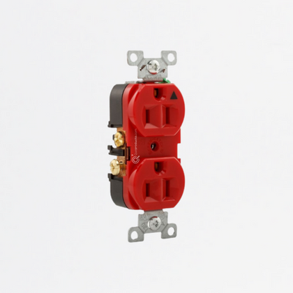 Toma Doble Polo a Tierra Aislado Naranja (sin tapa), 15A 125V, Ref WDIG5262RN, Marca Eaton (O)