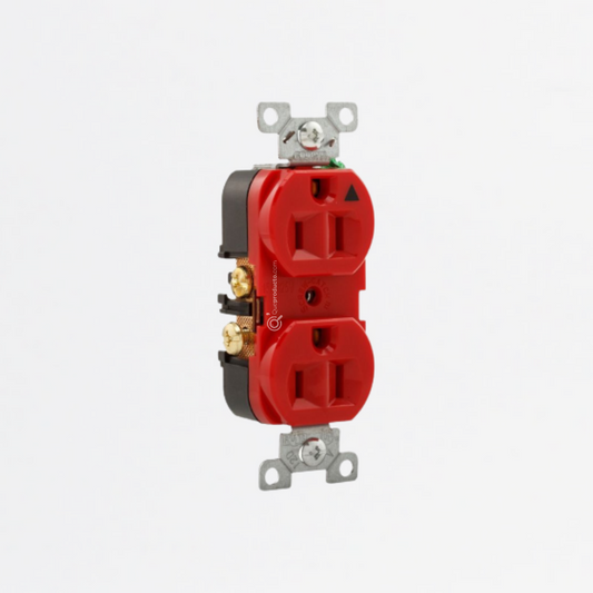 Toma Doble Polo a Tierra Aislado Naranja (sin tapa), 15A 125V, Ref WDIG5262RN, Marca Eaton (Bajo Pedido)
