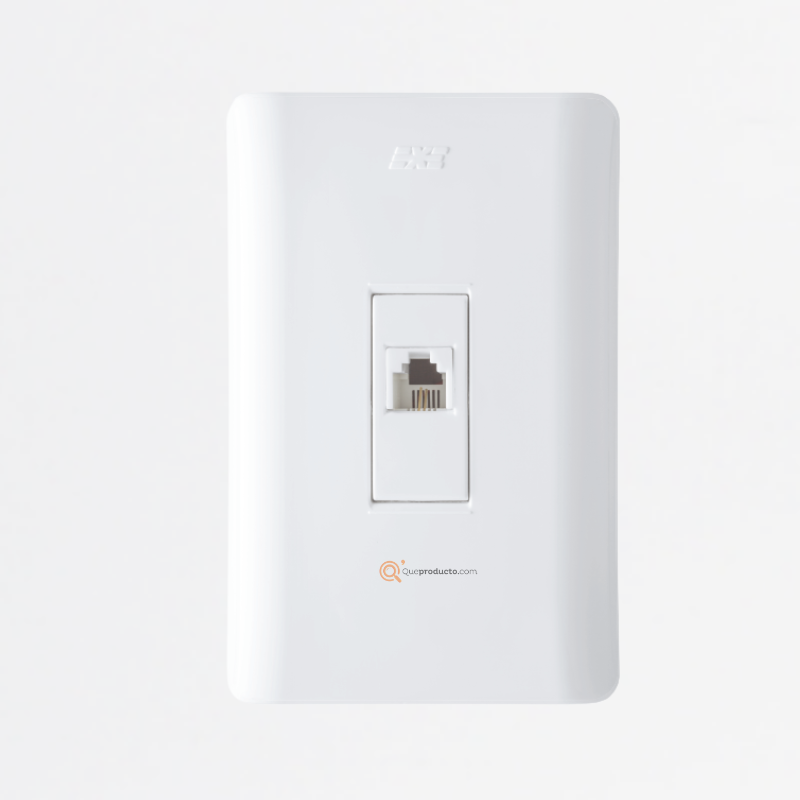 Toma Teléfono Americana 4 hilos (RJ11), Ref 15006TA4, Marca DUOMO-EXE (O)