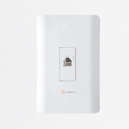 Toma Teléfono Americana RJ11, Ref 15006TA, Marca DUOMO-EXE (O)