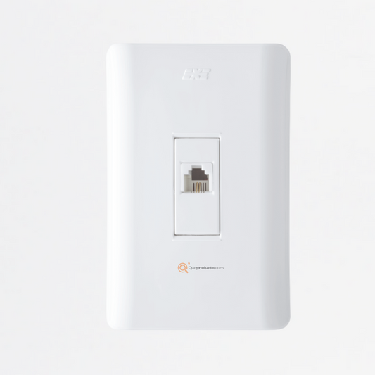 Toma Teléfono Americana RJ11, Ref 15006TA, Marca DUOMO-EXE (Bajo Pedido)