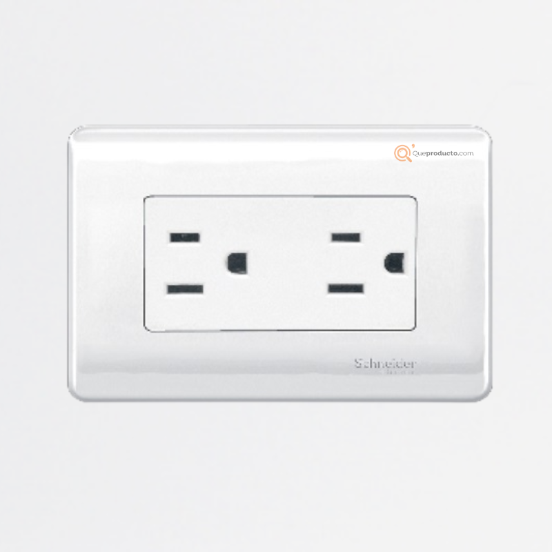 Tomacorriente D. Genesis 15A Max. 250V 2Polos+Tierra 50/60Hz MWD130317544, Marca Schneider (En Stock)