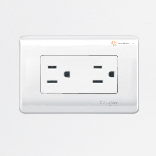 Tomacorriente D. Genesis 15A Max. 250V 2Polos+Tierra 50/60Hz MWD130317544, Marca Schneider (En Stock)