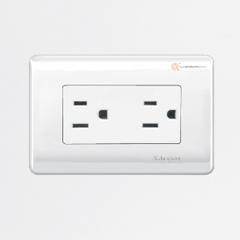 Tomacorriente D. Genesis 15A Max. 250V 2Polos+Tierra 50/60Hz MWD130317544, Marca Schneider (En Stock)