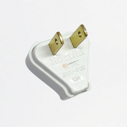 Clavija Domestica 15A, 250V, IP20, Ref FC-24, Marca Kontiki (S)