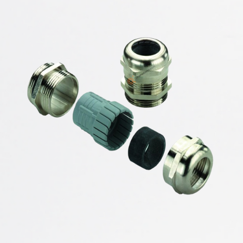 Prensaestopas, recto, M 32, 9mm, IP68, IP69K, laton, niquelado, Ref 1772240000, Marca WeidMüller (Bajo Pedido)