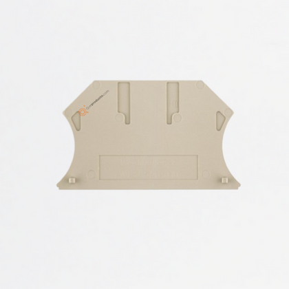 Tapa final, Beige oscuro, Altura: 56 mm, Anchura: 1.5 mm, Ref 1050000000, Marca WeidMüller (O)