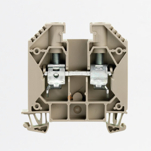 Bloque, Conx brida-tornillo, Beige oscuro, 16mm², 1000V, TS35, Ref 1020400000, Marca WeidMüller (Bajo Pedido)