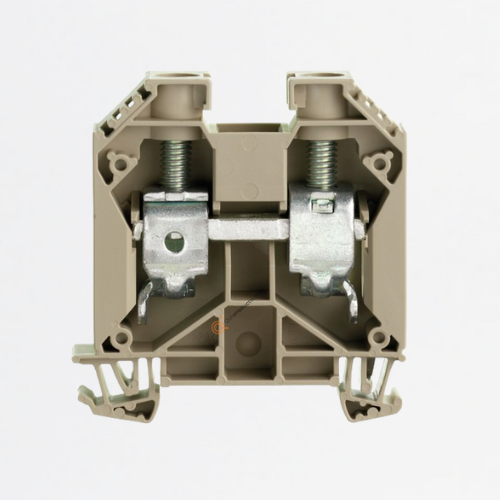 Bloque, Conx brida-tornillo, Beige oscuro, 35mm², 1000V, TS 35, Ref 1020500000, Marca WeidMüller (Bajo Pedido)
