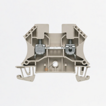 Bloque, Conx brida-tornillo, Beige oscuro, 4 mm², 800 V, TS 35, Ref 1020100000, Marca WeidMüller (O)