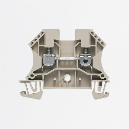 Bloque, Conx brida-tornillo, Beige oscuro, 4 mm², 800 V, TS 35, Ref 1020100000, Marca WeidMüller (Bajo Pedido)