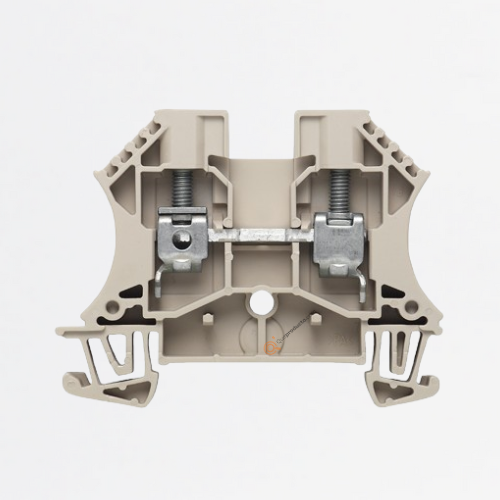 Bloque, Conx brida-tornillo, Beige oscuro, 6 mm², 800 V, TS 35, Ref 1020200000, Marca WeidMüller (Bajo Pedido)