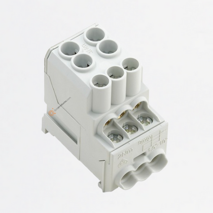 Borne, Conx brida-tornillo, Gris claro, 25 mm², 1000 V, TS 35, Ref 1561910000, Marca WeidMüller (O)