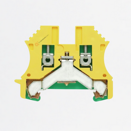 Borne, Conx brida-tornillo, Verde/amarillo, 2.5mm², 800V, TS35, Ref 1010000000, Marca WeidMüller (O)
