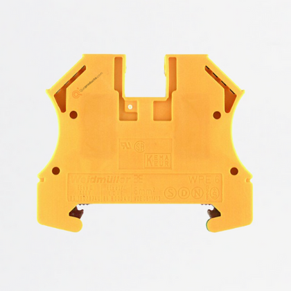 Borne, Conx brida-tornillo, Verde/amarillo, 6 mm², 800 V, TS35, Ref 1010200000, Marca WeidMüller (O)