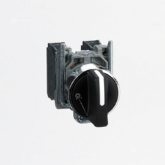 Interruptor Selector Negro Ø 22mm, 3 Posiciones, 2 NA, Ref XB4BD33, Marca Schneider (Bajo Pedido)