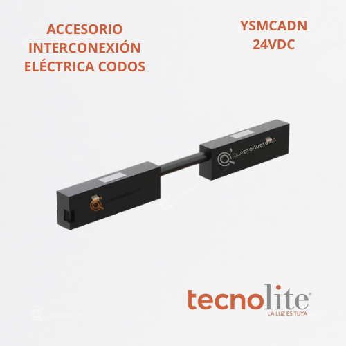 Accesorio Interconexión Elec Micro Riel Mag, Codos, 24VDC, Ref YSMCADN, Marca Tecnolite (Bajo Pedido)