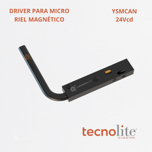 Conex. Lineal Para Riel Magnético, 24VCD, NO Dimer, Ref YSMCAN, Marca Tecnolite (Bajo Pedido)