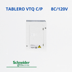 Tablero Enchufable Monofásico 120 V 8 circuitos VTQ 75A, Ref ZA000611020CP, Marca Schneider (Bajo Pedido)
