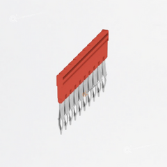 Conexión transversal (borne), insertado, rojo, 32 A, Ref 2460740000, Marca WeidMüller (Bajo Pedido)