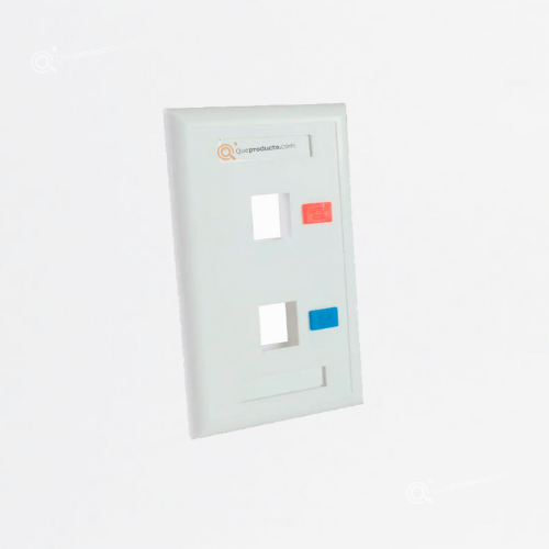 Face Plate Doble, Ref NFPD-0005, Marca Powest (Bajo Pedido)