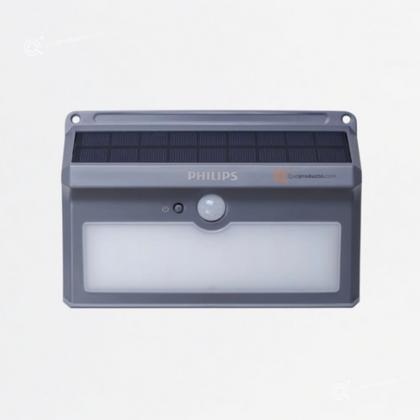 LED Luminaria Solar de Pared BWS010, 6500K, 300 lm, IP54, Ref 911401877402, Marca Philips (O)