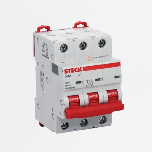 Interruptor Breaker Mini 20A 3P, CURVA 10KA, Ref SDA63C20, Marca Steck (Bajo Pedido)