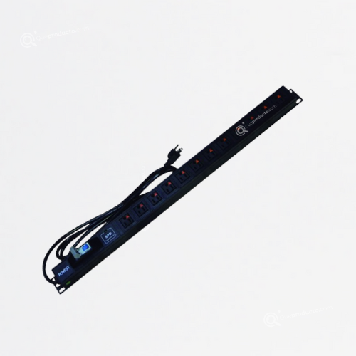 Multitoma Tierra Aislada PDU Negra, 12 Salidas 120V, Ref NMULT-2290, Marca Powest (Bajo Pedido)